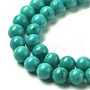 Natural Magnesite Round Beads Strands TURQ-G148-03-6mm-6