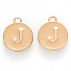 Golden Plated Alloy Enamel Charms ENAM-S118-06J-1