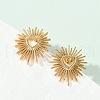 Ion Plating(IP) 304 Stainless Steel Hollow Out Heart Stud Earrings for Women EJEW-E271-02G-2