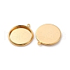 Brass Pendant Cabochon Settings KK-F898-20D-G-2
