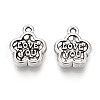 Tibetan Style Alloy Charms TIBE-N013-19AS-1