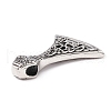 Tibetan Style 304 Stainless Steel Pendants STAS-P305-45AS-2