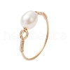 Mother's Day Jewellery Potato Natural Cultured Freshwater Pearl Beads Finger Rings RJEW-JR00791-01-1