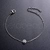 SHEGRACE Simple Elegant Rhodium Plated 925 Sterling Silver Bracelet JB274A-2
