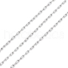 304 Stainless Steel Paperclip Chains CHS-M009-07P-01-1