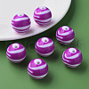 Opaque Striped Acrylic Beads MACR-S373-27C-02-6