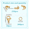 GOMAKERER 304 Stainless Steel Bead Tips & Open Jump Ring & Lobster Claw Clasps Findings Kits DIY-GO0002-20G-2
