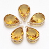 Faceted Glass Pendants X-GLAA-T010-016E-2