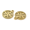 Ion Plating(IP) 304 Stainless Steel Charms STAS-J042-15G-2