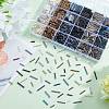 ARRICRAFT 2165Pcs 24 Style Glass Bugle Beads SEED-AR0001-09-5