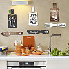 Wooden Pendant Decoration HJEW-WH0073-013-7