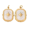 304 Stainless Steel Enamel Pendants STAS-U061-34G-A01-1