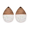 Epoxy Resin & Walnut Wood Pendants RESI-T057-11A-1