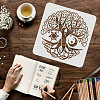 Large Plastic Reusable Drawing Painting Stencils Templates DIY-WH0172-611-3