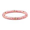 Handmade Polymer Clay Heishi Beads Stetch Bracelets Set BJEW-JB07463-5