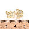 Brass Micro Pave Clear Cubic Zirconia Pendants KK-U017-04G-3