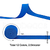 BENECREAT 30M 12 Colors Flat Elastic Rubber Band EC-BC0001-34-2