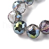 Transparent Electroplate Glass Beads Strands EGLA-N002-34H-F05-3