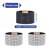 ANATTASOUL 3Pcs 3 Colors Rhinestone Wide Cord Bracelets Set with Velvet Inside BJEW-AN0001-73-2