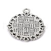 Zinc Alloy Pendant Settings for Cabochon & Rhinestone KHDZ-PALLOY-A15290-AS-2