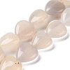 Natural White Agate Beads Strands G-I372-A01-02-2