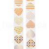 500 Paste  Paper Self-Adhesive Heart Stickers AJEW-S085-02D-2