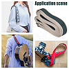 10 Yards Polyester Striped Ribbon OCOR-WH0077-54A-5