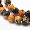 Natural Fire Crackle Agate Bead Strands G-K166-06F-6mm-10-2