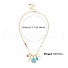 Hamsa Hand & Evil Eye & Pepper Alloy Enamel & Plastic Pearl Pendant Necklaces for Women FS-WG9A1DD-03-2