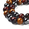 Natural Tiger Iron & Synthetic Hematite Beads Strands G-H1581-10mm-3