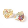 Transparent Faceted Glass Charms RGLA-L026-B13-3