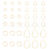 Unicraftale 60Pcs 6 Styles Brass Linking Rings KK-UN0002-93-1