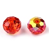 Faceted Transparent Glass Beads GLAA-E047-01B-3