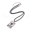 Tarot Card 201 Stainless Steel Pendant Necklaces NJEW-JN04496-01-4