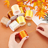  8 rolls 8 colors Nylon Rattail Satin Cord NWIR-PH0002-08B-3