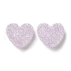 Drusy Heart Resin Rhinestone Beads RESI-C038-01E-1