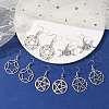 5 Pairs 5 Styles Alloy Dangle Earrings EJEW-JE05551-S-2