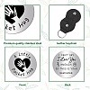 CREATCABIN Pocket Hug Token Long Distance Relationship Keepsake Keychain Making Kit DIY-CN0002-67I-3