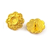 Brass Bead Caps Cabochon Settings KK-G502-15C-G-2