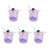 Transparent Resin Big Pendants RESI-TAC0019-04D-9