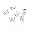 Tarnish Resistant Original Color 304 Stainless Steel Butterfly Charms STAS-E078-13-1