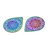 Ion Plating(IP) 201 Stainless Steel Filigree Pendants X-STAS-S118-066-2