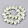 Handmade Printed Porcelain Beads Strand PORC-T133-02A-2