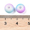 Opaque Spray Painted Glass Beads X1-GLAA-G118-01N-3