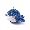 Seed Beads Beaded Charms PALLOY-MZ00315-3