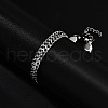 304 Stainless Steel Chains Bracelets BJEW-U017-02P-3