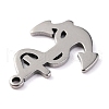 Tarnish Resistant 201 Stainless Steel Pendants STAS-N092-20-3