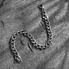 Tarnish Resistant Unisex 304 Stainless Steel Curb Chain/Twisted Chain Bracelets X-STAS-D0002-40P-2