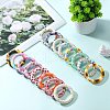 5Pcs Ring Food Grade Eco-Friendly Silicone Focal Beads JX894B-5