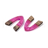 Resin & Wood Pendants WOOD-F015-16G-2